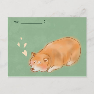 Shiba dog #1 briefkaart