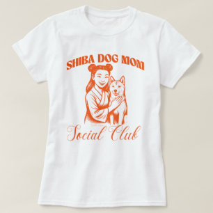 Shiba Dog Mom Social Club Hondenliefhebber Vrouw G T-shirt