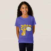 Shiba Dog Year Chinese Zodiac Birthday Paars GT T-shirt (Voorkant volledig)