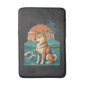 Shiba Dromen bij Schemering Badmat (Voorkant Verticaal)
