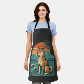 Shiba Dromen bij Schemering Schort (Gedragen)