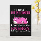 Shiba ik heb borstkanker en ik heb geen energie kaart (Gele Bloem)