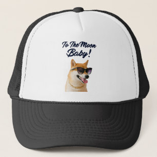 Shiba in de munteenheid van de maan SHIB Trucker Pet