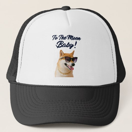Shiba in de munteenheid van de maan SHIB Trucker Pet (Voorkant)