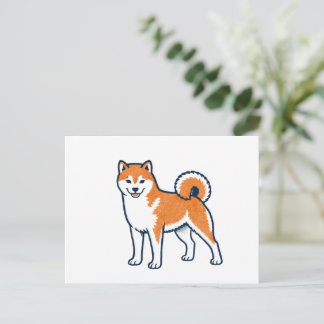 Shiba Inu ー Standing Briefkaart