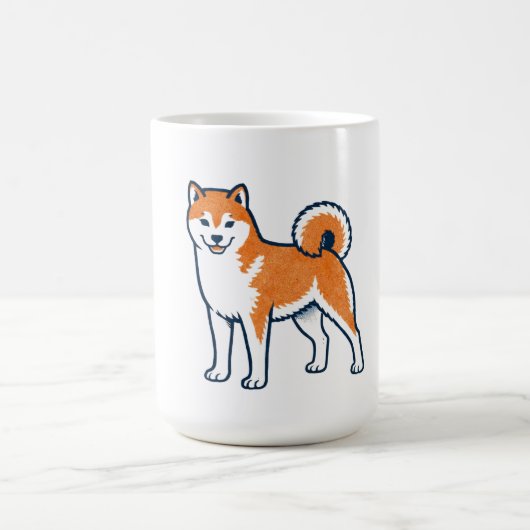 Shiba Inu ー Standing Koffiemok (Center)