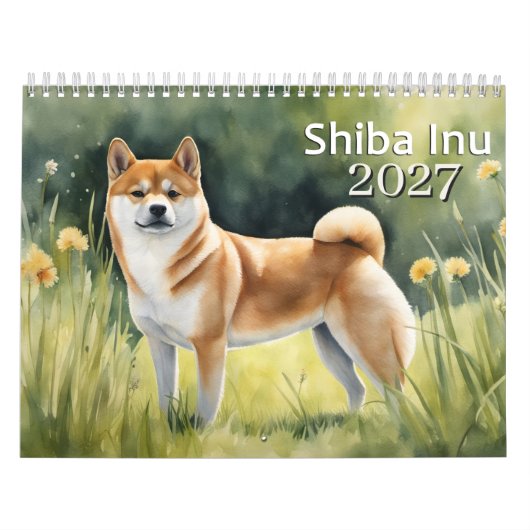 Shiba Inu 2027 Kalender (Hoes)