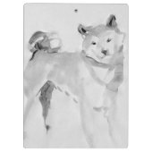 Shiba Inu 3 Chinese Dog Year Monogram Cb Klembord (Achterkant)