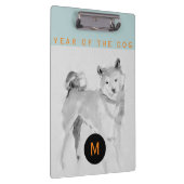 Shiba Inu 3 Chinese Dog Year Monogram Cb Klembord (Rechts)