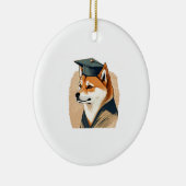 Shiba Inu afgestudeerd Keramisch Ornament (Rechts)