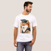 Shiba Inu afgestudeerd  T-shirt (Voorkant volledig)