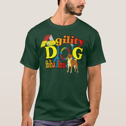 Shiba Inu Agility T-shirt (Voorkant)