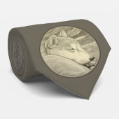 Shiba Inu Art Stropdassen Stylish Hondenliefhebber (Opgerold)