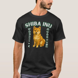 Shiba Inu Attitude Inbegrepen Ontwerp voor Hondenl T-shirt
