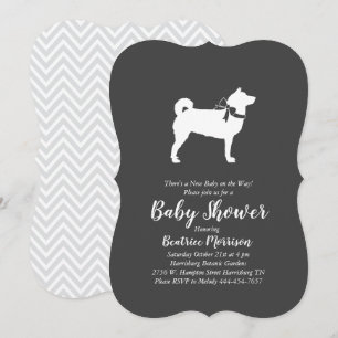 Shiba Inu Baby shower Geslachtsneutraal Kaart