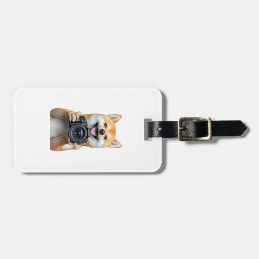 Shiba Inu Bagagelabel (Voorkant horizontaal)
