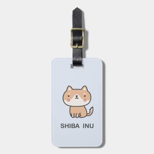 Shiba Inu Bagagelabel (Voorkant verticaal)