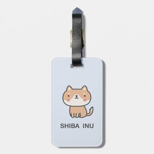 Shiba Inu Bagagelabel (Achterkant verticaal)