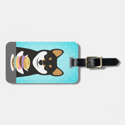 Shiba Inu Bagagelabels (Voorkant horizontaal)