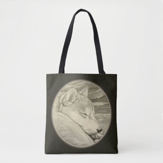Shiba Inu Bags Shiba Inu Dog Shoping Canvas tassen (Voorkant)