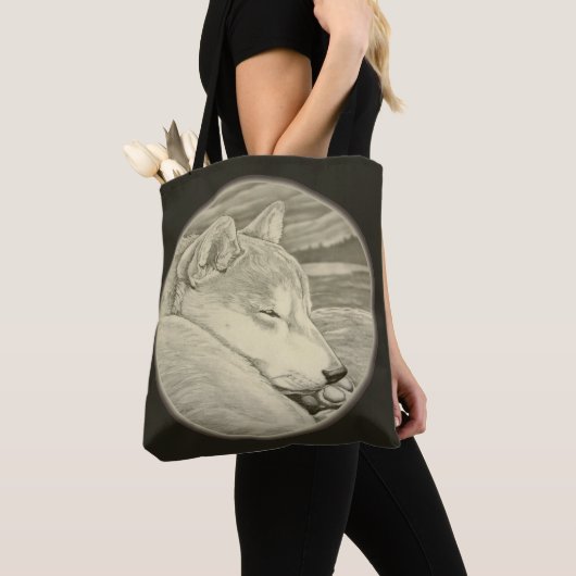 Shiba Inu Bags Shiba Inu Dog Shoping Canvas tassen (Dichtbij)