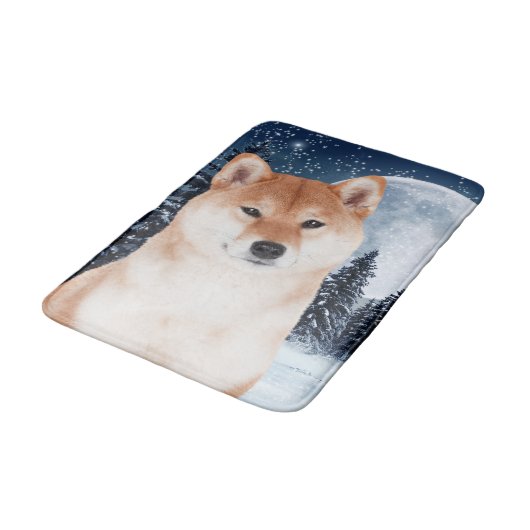 Shiba Inu Bath Mat (Gekanteld)