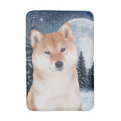 Shiba Inu Bath Mat (Voorkant Verticaal)