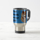 Shiba Inu Best Friends Travel Mug Reisbeker (Voorkant rechts)