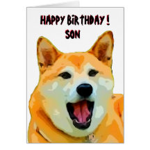 Shiba Inu Birthday Kaart