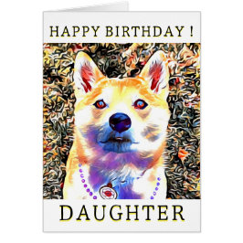 Shiba Inu Birthday Kaart 3