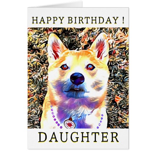 Shiba Inu Birthday Kaart 3 (Voorkant)