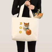 Shiba Inu Boo Grote Tote Bag (Voorkant (product))