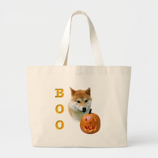 Shiba Inu Boo Grote Tote Bag (Voorkant)