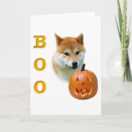 Shiba Inu Boo Kaart (Voorkant)