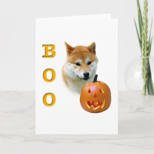 Shiba Inu Boo Kaart (Voorkant)