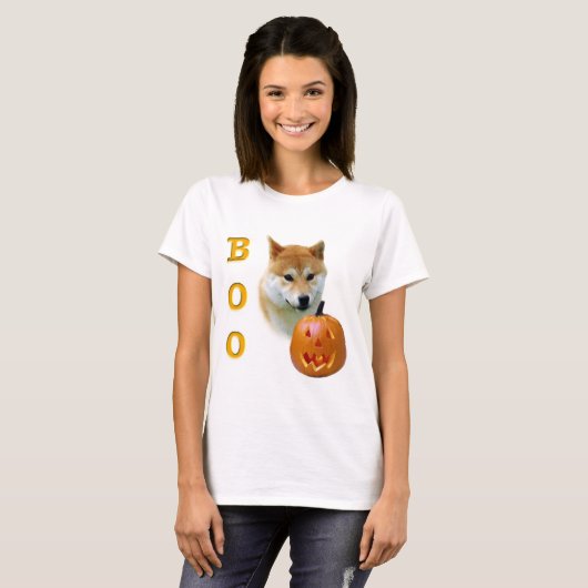 Shiba Inu Boo T-shirt (Voorkant volledig)