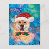 Shiba Inu Breed Dog Kerstmis Feestdagenkaart (Voorkant)