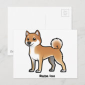 shiba inu briefkaart (Voorkant / Achterkant)