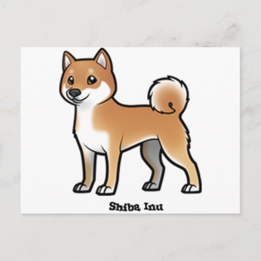 shiba inu briefkaart (Voorkant)