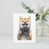 Shiba Inu Briefkaart (Staand voorkant)