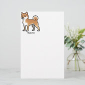 shiba inu briefpapier (Staand voorkant)