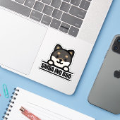 SHIBA INU BRO - Cool Shiba Inu Brother Design Sticker (Laptop met iPhone)