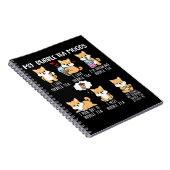 Shiba Inu Bubble Tea Boba Tea Dog Bubble Tea Notitieboek (Rechterzijde)