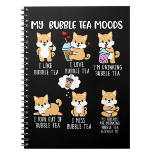 Shiba Inu Bubble Tea Boba Tea Dog Bubble Tea Notitieboek
