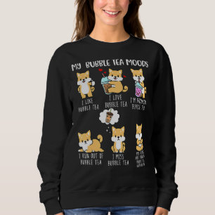 Shiba Inu Bubble Tea T-shirt Women Boba Tea Dog Gi