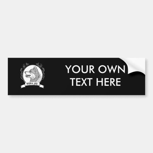 SHIBA INU BUMPERSTICKER (Voorkant)