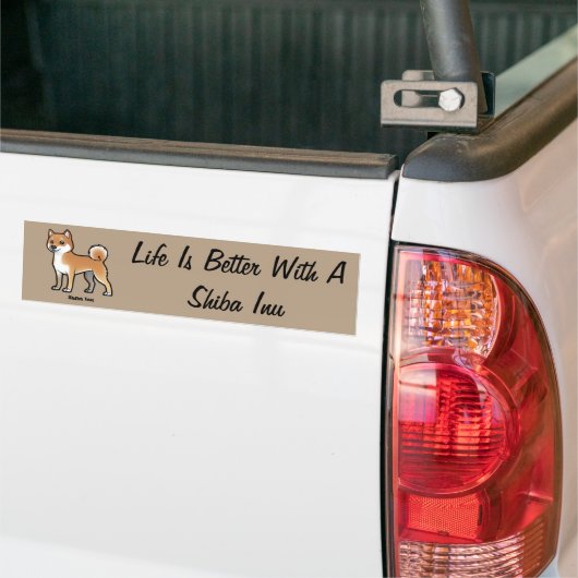 shiba inu bumpersticker (Op Truck)