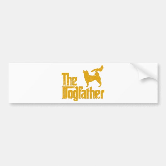 Shiba Inu Bumpersticker (Voorkant)