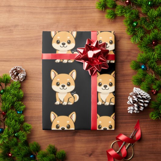 Shiba Inu Cadeaupapier (Feestdagen Geschenken)