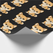 Shiba Inu Cadeaupapier (Hoek)